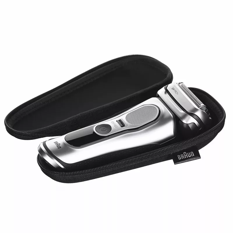 Braun Series 9 Pro+ 9667CC vīriešu skuveklis ar folijas sistēmu un trimmeri, sudraba krāsa