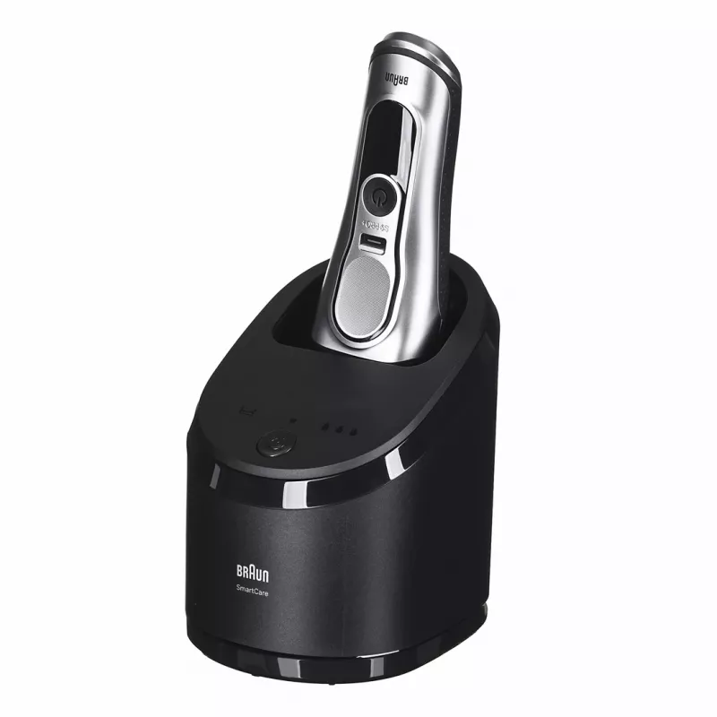 Braun Series 9 Pro+ 9667CC vīriešu skuveklis ar folijas sistēmu un trimmeri, sudraba krāsa