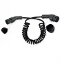 ROLINE E-Auto Ladekabel Typ2, 3-phasig, 480VAC (3P+N+E), 16 A, 11 kW, Spiralkabel, 3 m (19.08.0043)