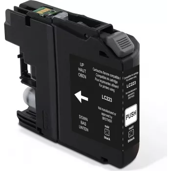 freecolor Kasetne Brother LC223 Melna remanufactured - pārstrādāta - saderīga