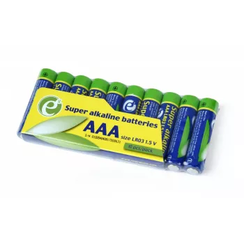 GEMBIRD Super sārma AAA baterijas 10 iepakojumā