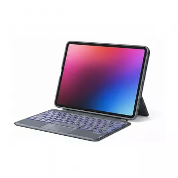 Inateck KB403-10 iPad vāciņš ar tastatūru, QWERTZ, pelēkā krāsā (KB403-10_GRAY)