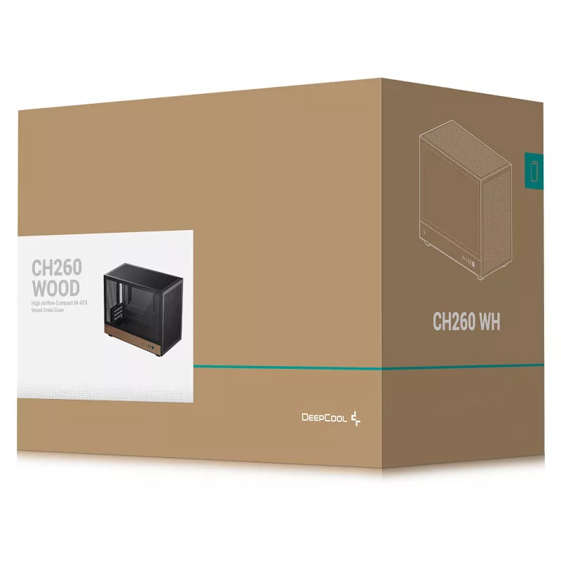 Mini DeepCool CH260 WOOD korpuss