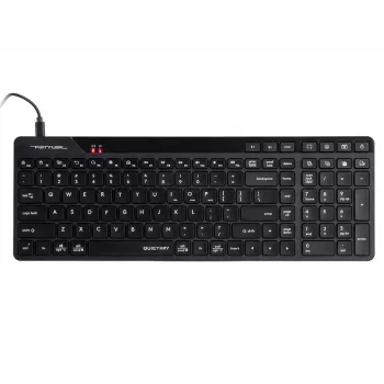 A4Tech Fstyler FBK27C AS 2.4GHz+BT klusā klaviatūra, melna