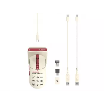 A4Tech 47743 Bloody R72 Ultra Duo Pixels Red spēļu pele