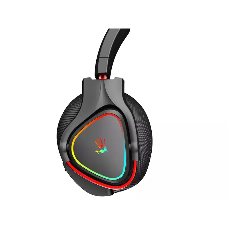 A4Tech 47751 Bloody MR710 RGB spēļu bezvadu austiņas, melnas