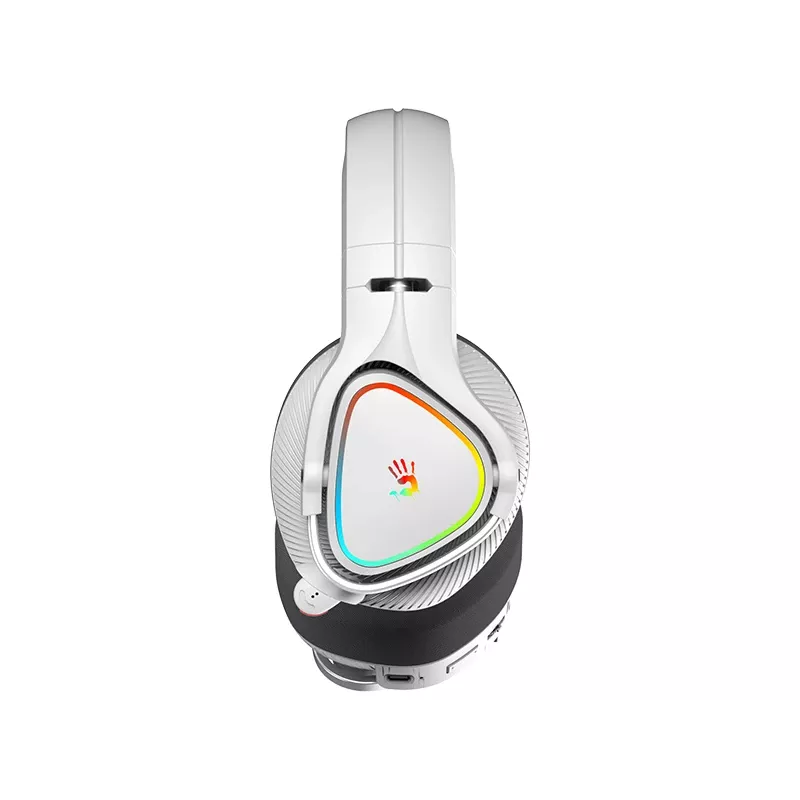 A4Tech 47752 Bloody MR710 RGB bezvadu spēļu austiņas, pelēkas