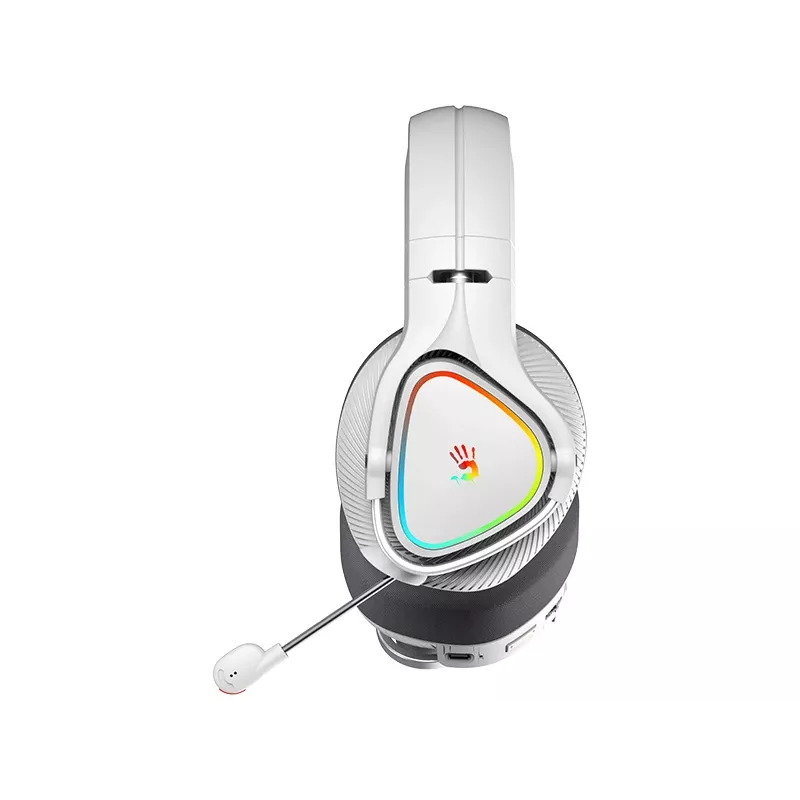 A4Tech 47752 Bloody MR710 RGB bezvadu spēļu austiņas, pelēkas
