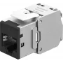 Goobay Keystone modulis RJ45 CAT 6A, STP, Slim, melns (77943)