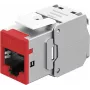 Goobay Keystone modulis RJ45 CAT 6A, STP, Slim, Sarkans (77948)