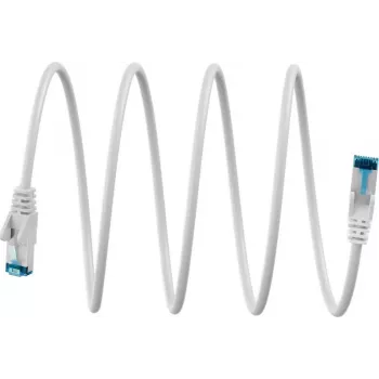 Goobay Īpaši Elastīgs CAT 6A Patch Kabelis S/FTP (PiMF), Balts (79400)
