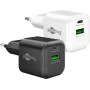 Goobay 20 W USB-C PD GaN Divu Portu Ātrais Lādētājs Nano Balts (79621)