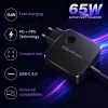 Qoltec GaN 65W USB-C lādētājs PD PPS 5V-21V 3A/3.25A