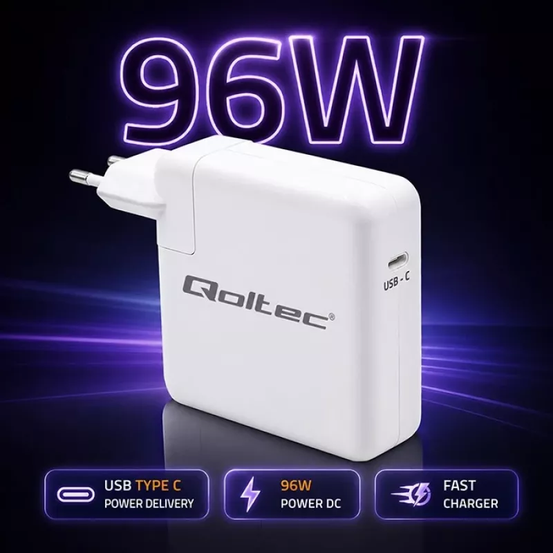 Lādētājs USB-C 96W 5V/20V 3A/4.8A