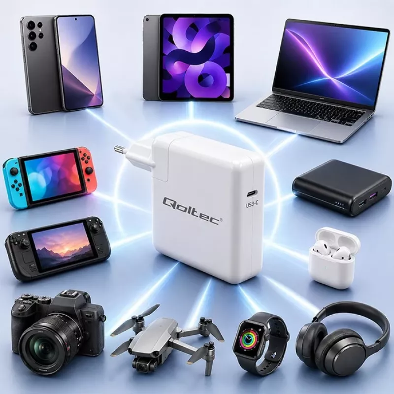Lādētājs USB-C 96W 5V/20V 3A/4.8A