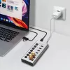 USB 3.2 Gen 1 7 portu USB-A/C centrmezgls ar ieslēgšanas/izslēgšanas slēdžiem