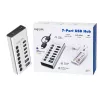 USB 3.2 Gen 1 7 portu USB-A/C centrmezgls ar ieslēgšanas/izslēgšanas slēdžiem