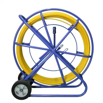 Extralink kabeļa ievilkšanas stienis Pilot 10mm 150m stikla šķiedras FRP, diam. 10mm, gar. 150m, dzeltens