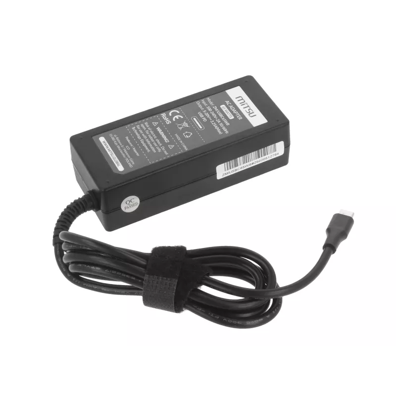Lādētājs klēpjdatoram 65W USB-C 5V-9V-12V-15V-20V/3A, 20V/3.25A PD
