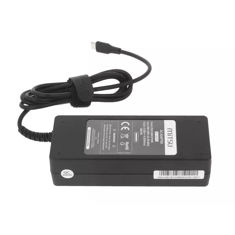 Lādētājs klēpjdatoram 87W USB-C 5V-9V-12V-15V/3A, 20V/3.25A, 20.2V/4.3A PD
