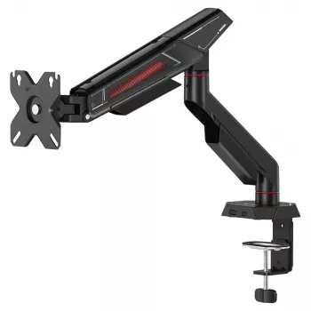 Savio UM-05 monitora turētājs galdam, 17"-40", 2-11 kg, ar atsperi, melnā krāsā