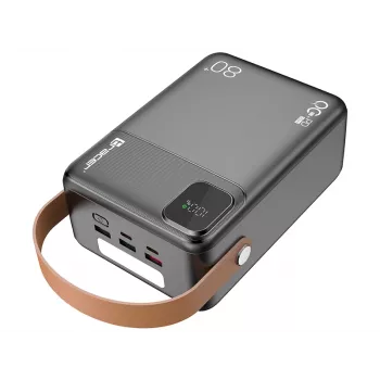 Tracer 47826 Prime-V8 80000mAh QC22.5W+PD20W Pārnēsājams Akumulators, Melns