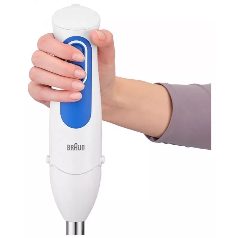 Braun MQ 3005 rokas blenderis, 700 W, 2 ātrumi, balts/zils