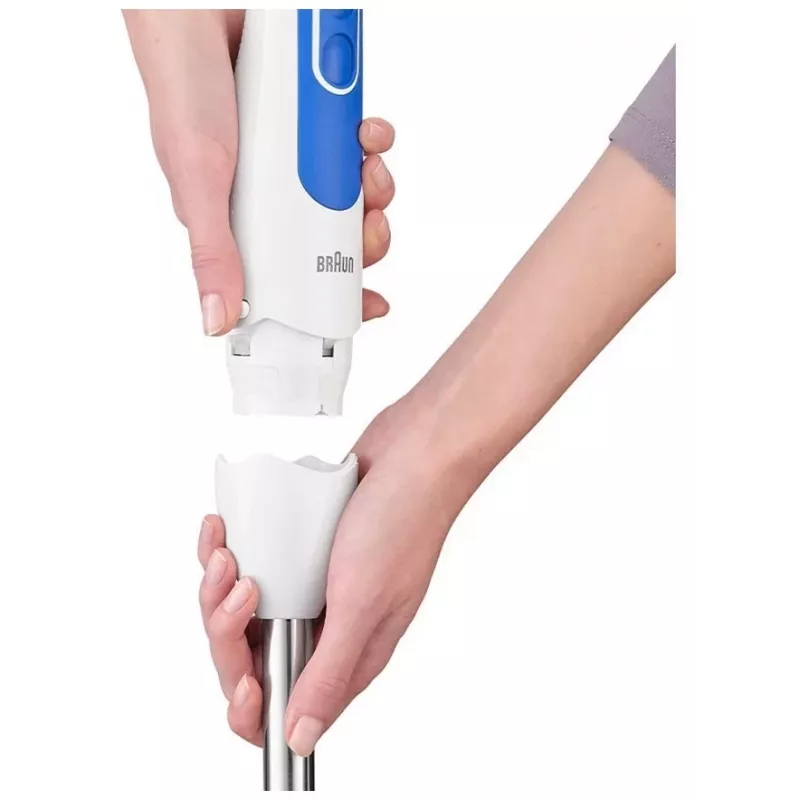 Braun MQ 3005 rokas blenderis, 700 W, 2 ātrumi, balts/zils
