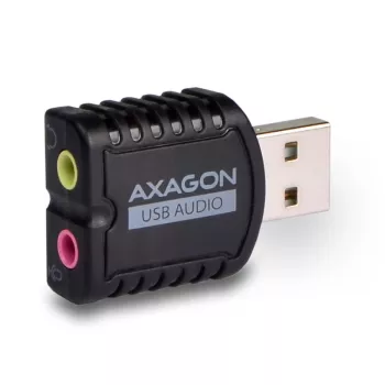AXAGON ADA-10, USB 2.0 stereo audio mini adapteris