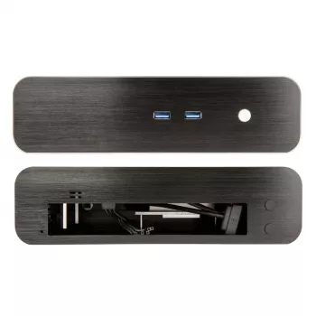 Akasa Euler S bezventilatora Thin-Mini-ITX korpuss, OEM - melns