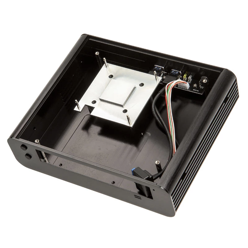 Akasa Euler S bezventilatora Thin-Mini-ITX korpuss, OEM - melns