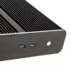 Akasa Euler S bezventilatora Thin-Mini-ITX korpuss, OEM - melns