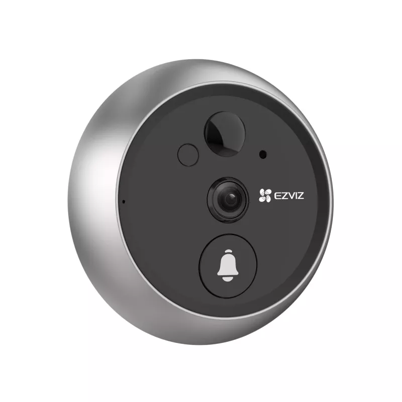 EZVIZ DP2 2K video durvju zvans 3 MP 10,9 cm (4,3) Sudrabs