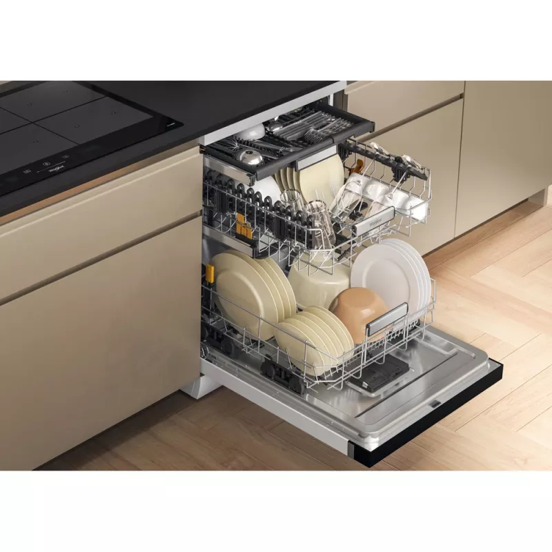Whirlpool W7F HS51 Brīvi stāvoša trauku mazgājamā mašīna, 15 komplekti, B