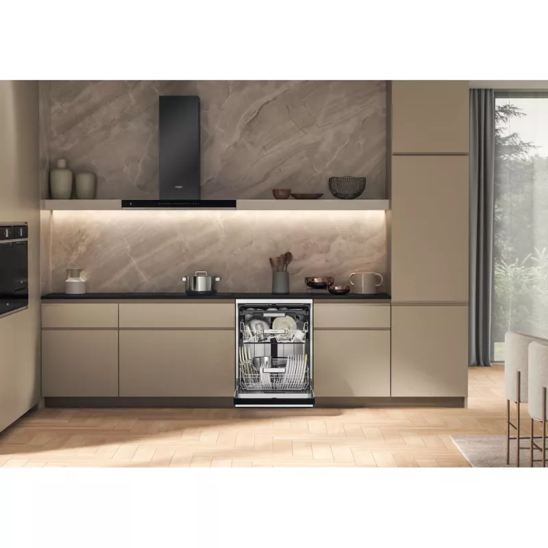 Whirlpool W7F HS51 Brīvi stāvoša trauku mazgājamā mašīna, 15 komplekti, B