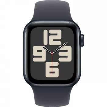 APPLE Watch SE GPS + Cellular 40mm Midnight Aluminium Case ar Midnight Sport Siksnu - S/M