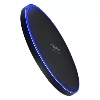 AXAGON WDC-P10T plāns bezvadu ātrās uzlādes paliktnis, Qi 5/7.5/10W, micro USB
