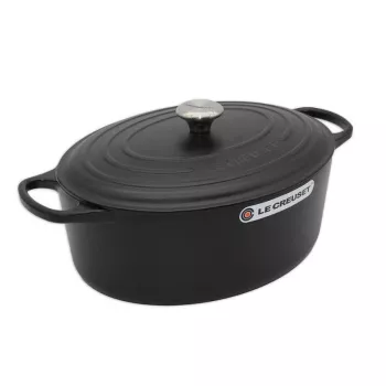 Le Creuset Signature Cepšanas Trauks ovāls 35cm melns (21178350000430)