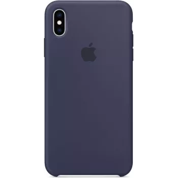 Apple Silikona Maciņš iPhone XS Max Pusnakts Zils
