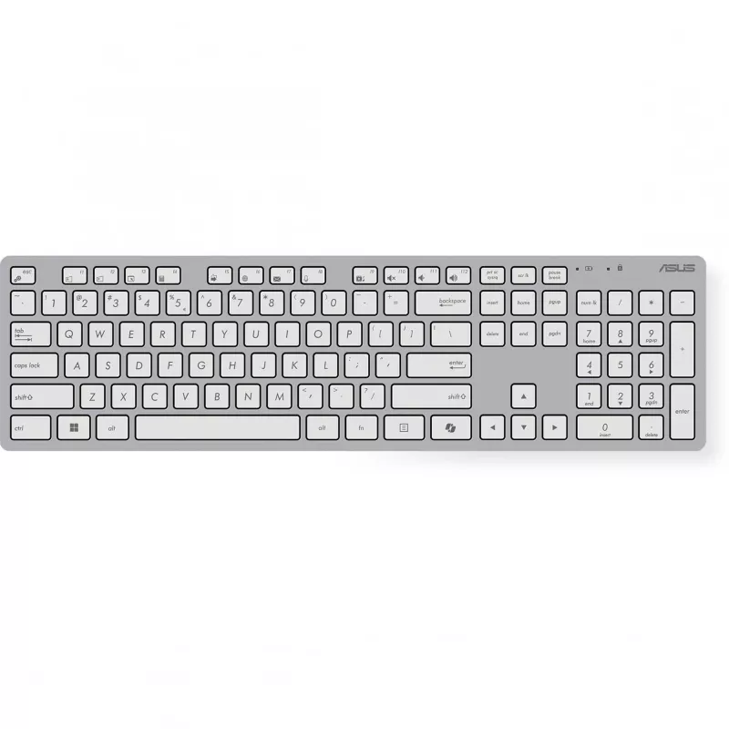 Bezvadu tastatūras un peles komplekts ASUS W5000, balts