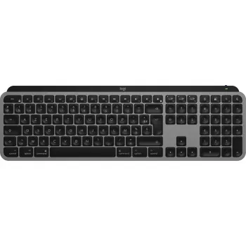 Logitech Master Series MX Keys S Mac - Pilna izmēra tastatūra - bezvadu - Bluetooth LE - AZERTY - franču - Kosmosa pelēka (920-011625)