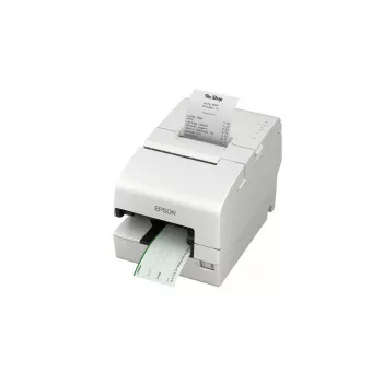 Epson TM-H6000VI daudzfunkciju printeris, balts, ar griezēju, USB, RS232, Ethernet, OPOS, tiešās termodrukas un punktmatricas druka, 7 punkti/mm (180 dpi), maks. platums 80 mm, ruļļa diametrs