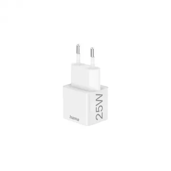 Lādētājs Hama 00201652 220V USB-C PD/Qualcomm 25W Balts