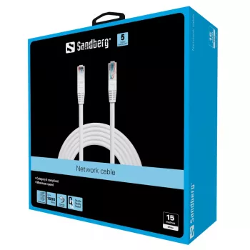 SANDBERG tīkla kabelis - RJ-45 (vīriešu) uz RJ-45 (vīriešu)