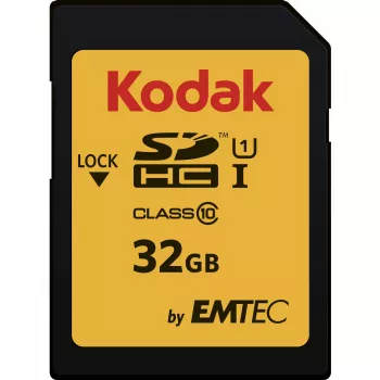 Kodak SDHC UHS-I atmiņas karte 32GB, UHS-I U1/Class10, 580x (EKMSD32GHC10K)