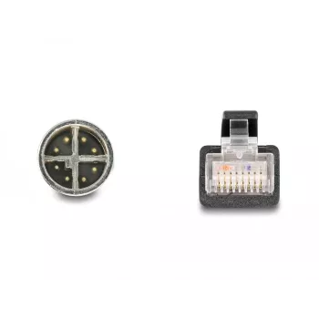 DeLOCK 60077 Kabeļa adapteris M12 RJ-45 Melns - tirkīzs (60077)