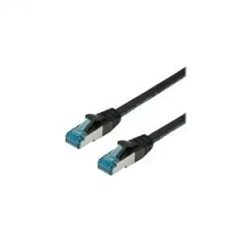 VALUE - Patch-Cable - RJ-45 (Tēviņš) uz RJ-45 (Tēviņš) - 1,5 m - SFTP, PiMF - CAT 6a - Bezhalogēna, Lietais, Snagless, Daudzdzīslu - Melns (21.99.1995)