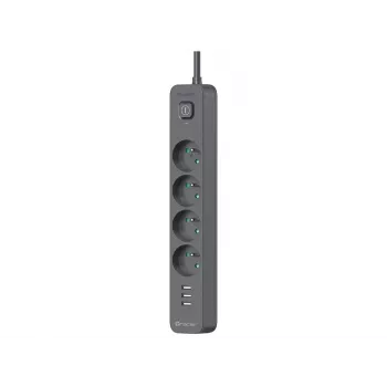 Tracer 47685 Power Line+ 5m (4 kontaktligzdas + 3x USB A)