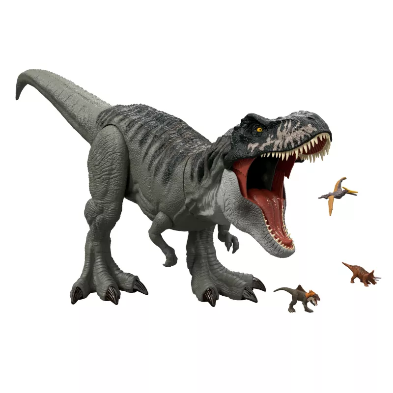 Jurassic World Rebirth Super Colossal Tyrannosaurus Rex Figūra, T-Rex Dinozaurs Rotaļlieta