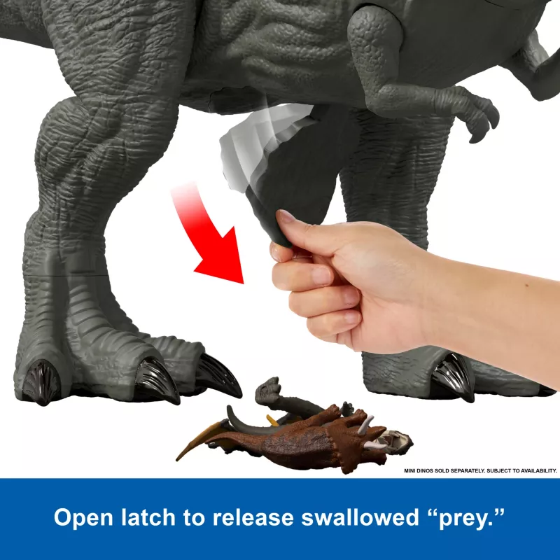 Jurassic World Rebirth Super Colossal Tyrannosaurus Rex Figūra, T-Rex Dinozaurs Rotaļlieta
